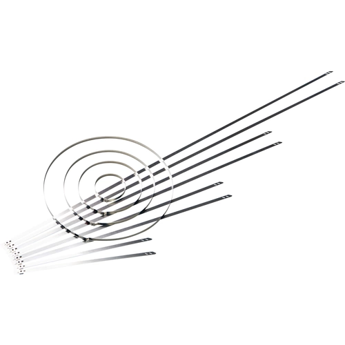 HellermannTyton 111-01549 MST200S Kabelbinder 207mm 5.90mm Silber mit Kugelverschluss, Hitzestabilisiert HellermannTyton 111-01549 MST200S Kabelbinder 207mm 5.90mm Silber mit Kugelverschluss, Hitzestabilisiert