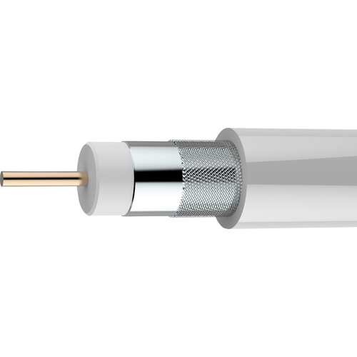 Axing SKB 89-03 Koaxialkabel Außen-Durchmesser: 6.80mm 75Ω 90 dB Weiß Meterware