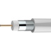 Câble coaxial Axing SKB 88-03 75 Ω 85 dB blanc Marchandise vendue au mètre