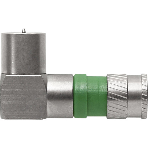 Axing CFS 100-48 F-Winkelstecker Kompression Anschlüsse: F-Stecker Kabel-Durchmesser: 4.9mm 1St.