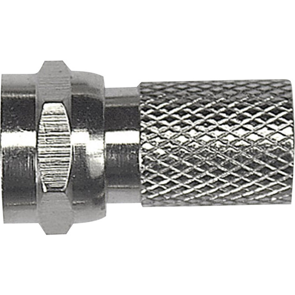 F-Stecker mit Gummidichtung Kabel-Durchmesser: 7 mm
