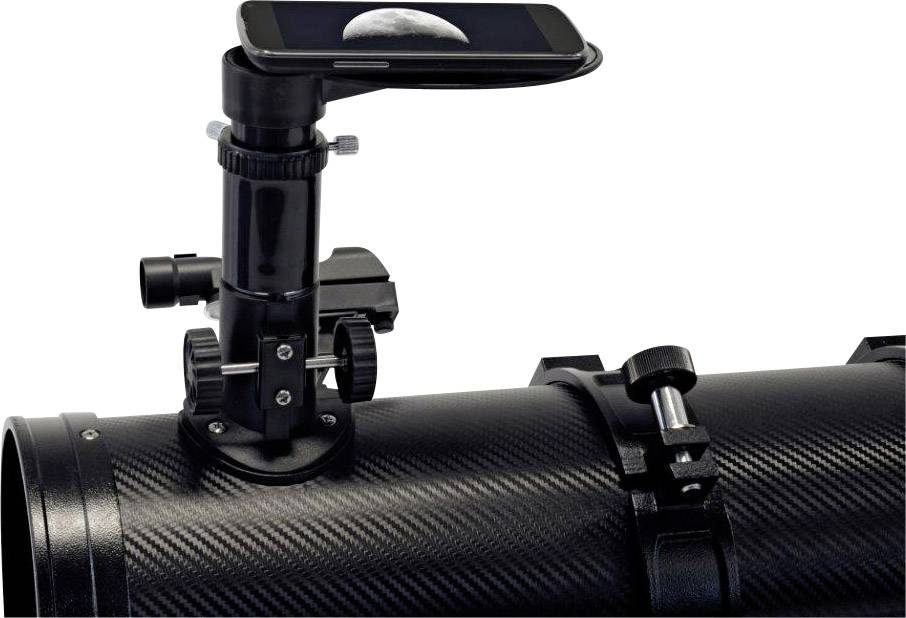 Bresser Optik Pluto 114/500 EQ Spiegel-Teleskop Äquatorial Newton Vergrößerung 20 bis 375 x