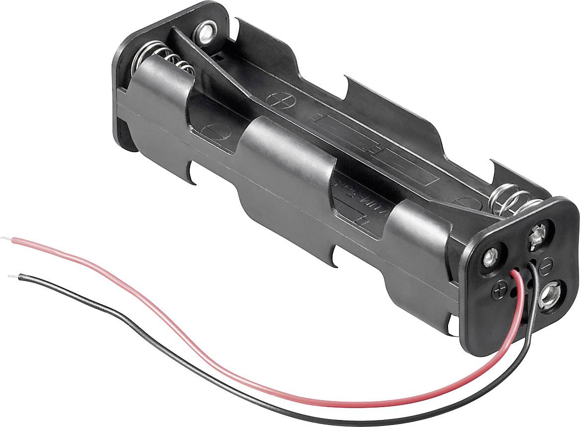 Goobay 8x AA (Mignon) Batteriehalter lose Kabelenden