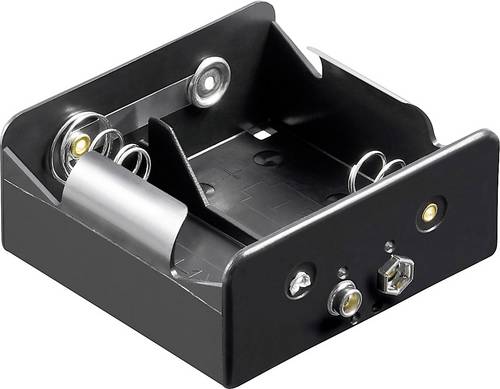 Goobay 11452 Batteriehalter 2x Mono (D) Druckknopfanschluss (L x B x H) 73 x 71 x 31 mm