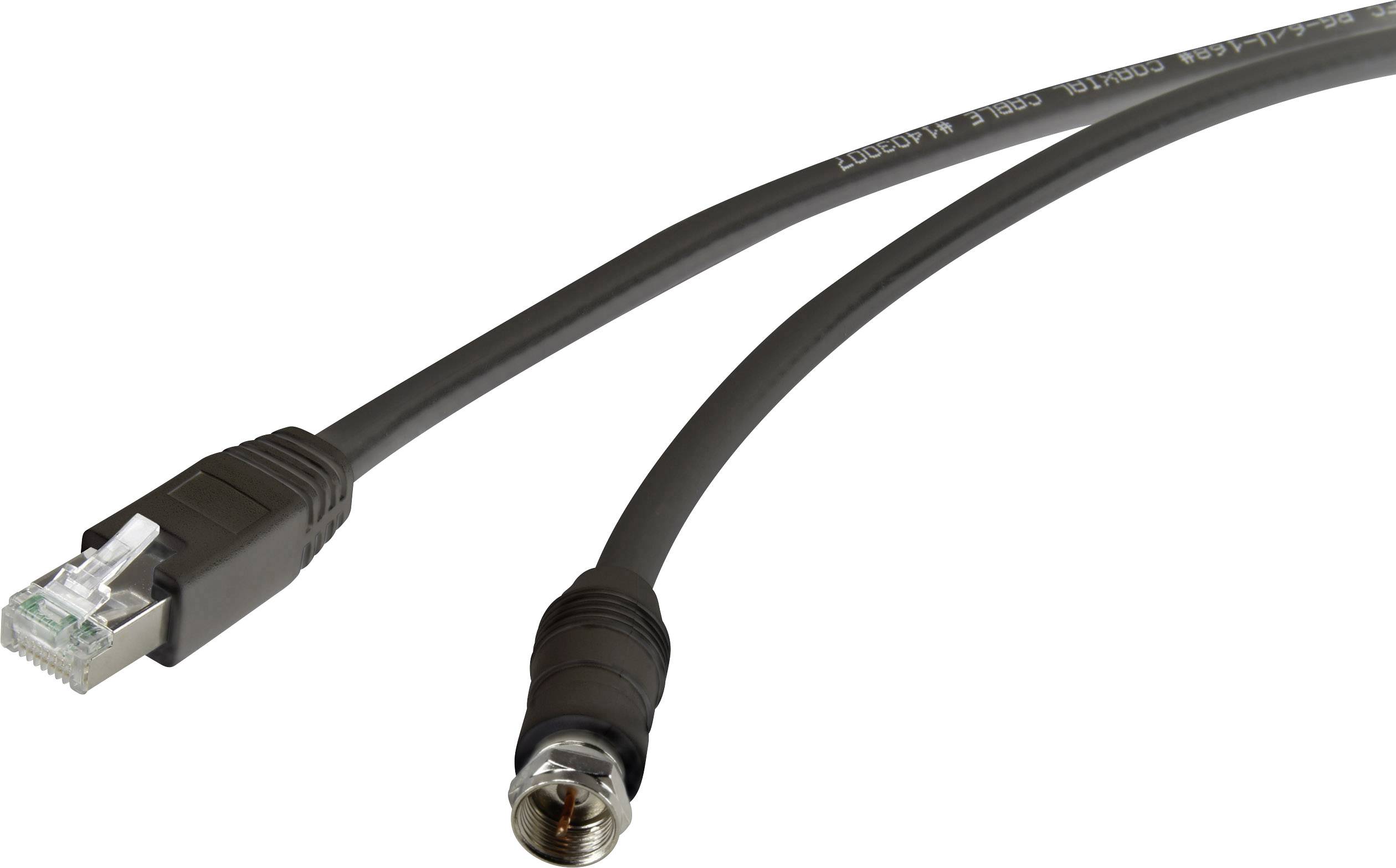 SpeaKa Professional F-Stecker Extender (Verlängerung) über Netzwerkkabel RJ45 30 m