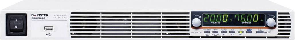 GW Instek PSU 6-200 Labornetzgerät für Rackeinbau, einstellbar 0 - 6 V/DC 0 - 200A 1200W Ethernet, RS-232, RS-485, USB