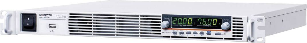 GW Instek PSU 20-76 Labornetzgerät für Rackeinbau, einstellbar 0 - 20 V/DC 0 - 76A 1520W Ethernet, RS-232, RS-485, USB