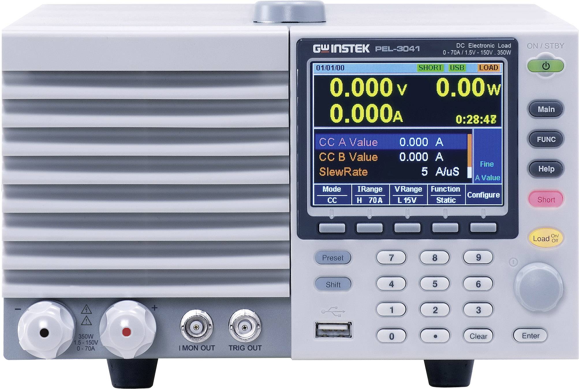 GW Instek PEL-3041 Elektronische Last 150 V/DC 70A 350W