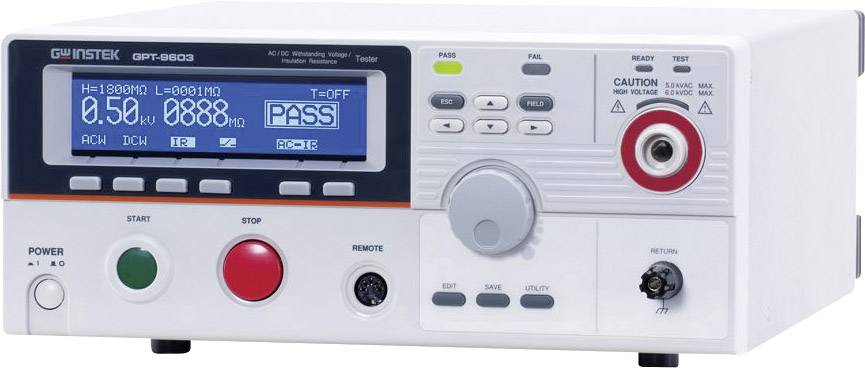 GW Instek GPT-9603 Isolationsmessgerät, Stoßspannungsprüfgerät 100 V, 250 V, 500 V, 1000V 2000 MΩ