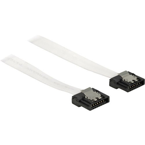 Delock Festplatten Anschlusskabel [1x SATA-Stecker 7pol. - 1x SATA-Stecker 7pol.] 0.70m Weiß
