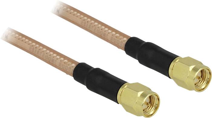 Delock WLAN-Antennen Anschlusskabel [1x SMA-Stecker - 1x SMA-Stecker] 1.00 m Transparent