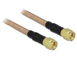 Delock WLAN-Antennen Anschlusskabel [1x SMA-Stecker - 1x SMA-Stecker] 1.00 m Transparent