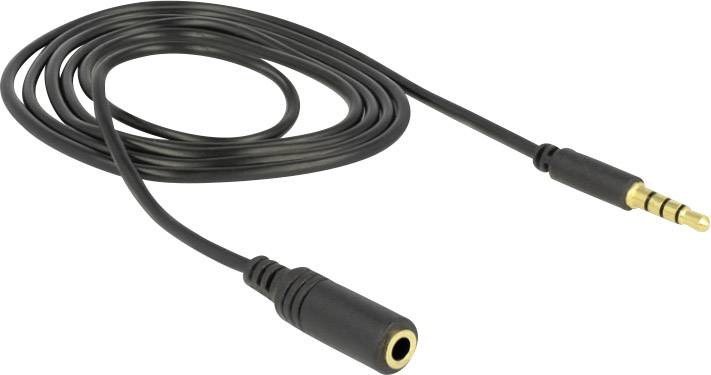 Delock 84666 Audio Anschlusskabel 1.00 m Schwarz