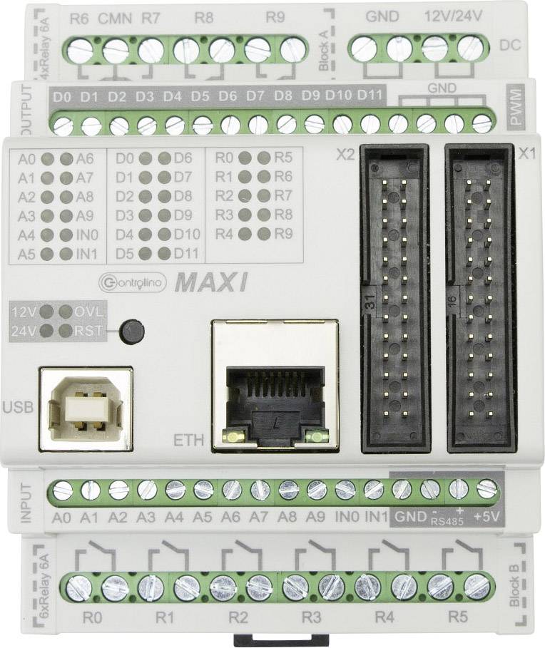 Controllino MAXI 100-100-00 SPS-Steuerungsmodul 12 V/DC, 24 V/DC