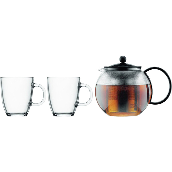 Bodum Teebereiter mit Edelstahlfilter 1 Liter + 2 Teetassen