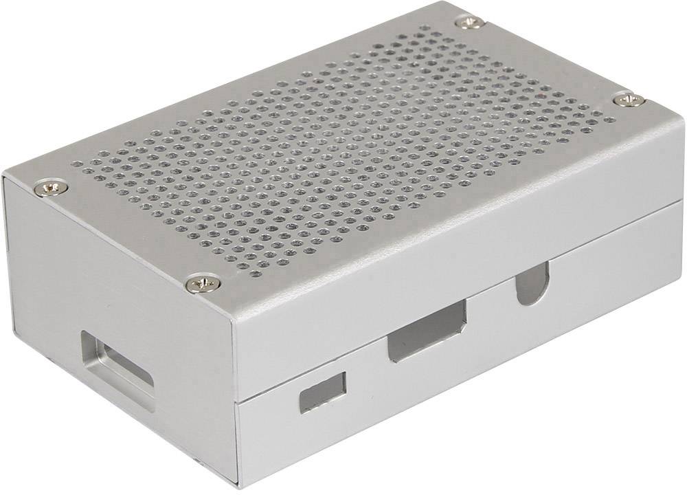 Joy-it SBC-Gehäuse Raspberry Pi Aluminium Silber