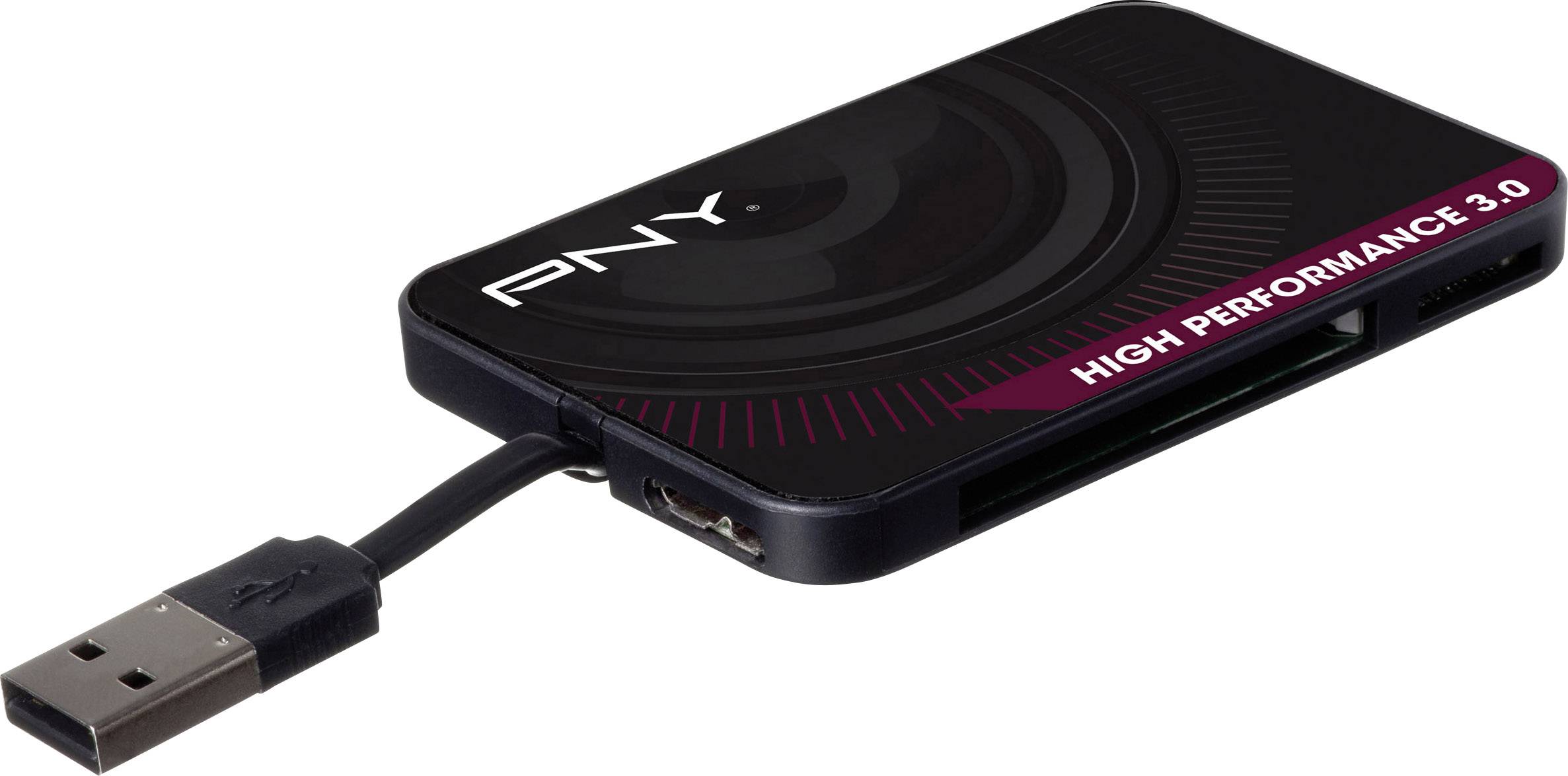 PNY High Performance Externer Speicherkartenleser USB-A (USB 3.2 Gen 1) Schwarz