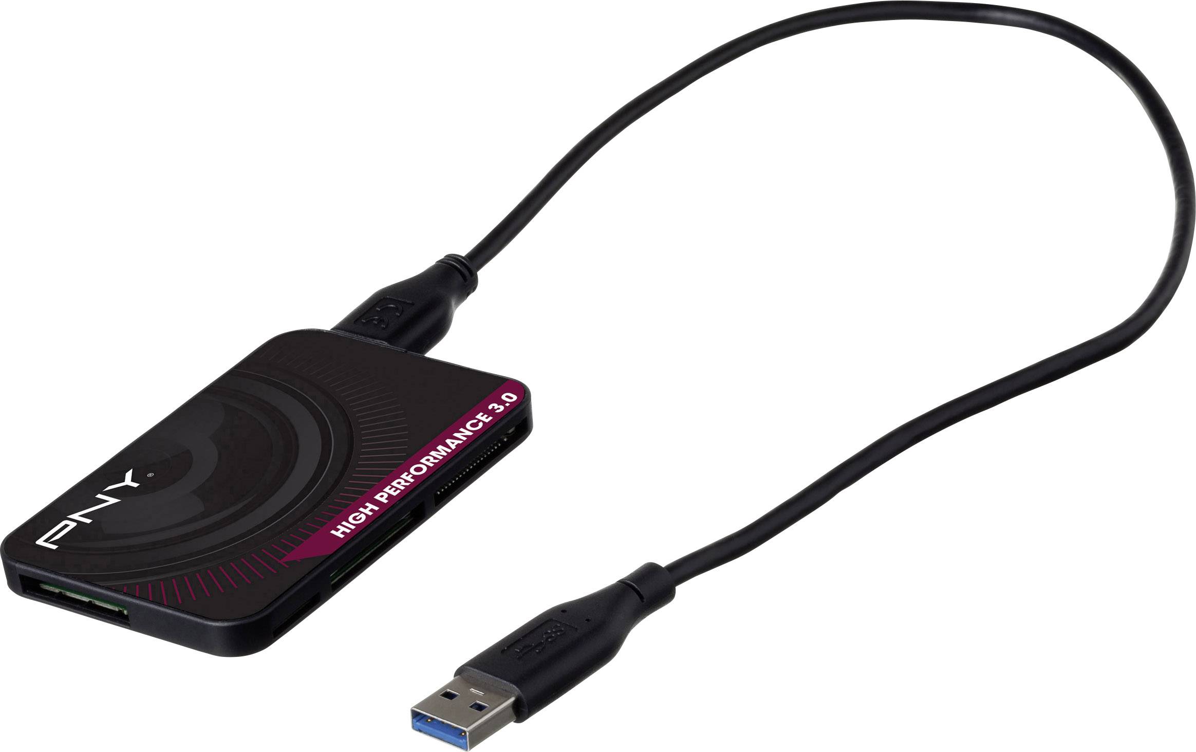 PNY High Performance Externer Speicherkartenleser USB-A (USB 3.2 Gen 1) Schwarz