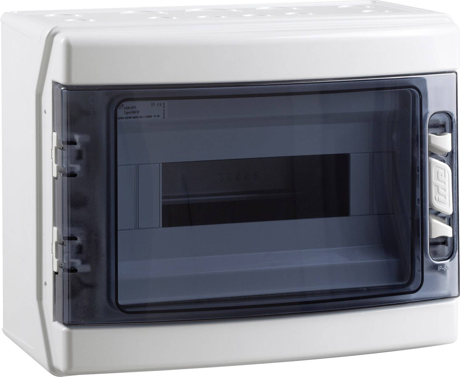 IDE CDN12PT/RR CDN12PT/RR Verteilerschrank Aufputz Anzahl Teilungen = 12 Anzahl Reihen = 1 Inhalt 1 St.