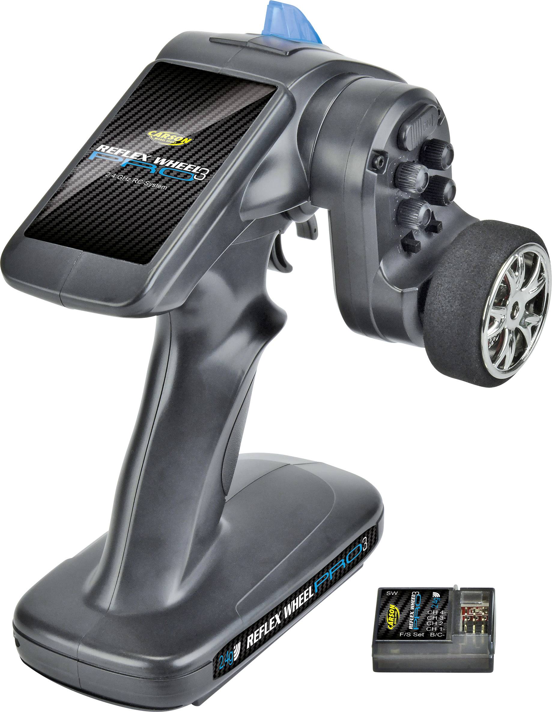 Carson Modellsport Reflex Wheel Pro III 2.4 GHz 11,1V Pistolengriff-Fernsteuerung 2,4 GHz Anzahl Ka