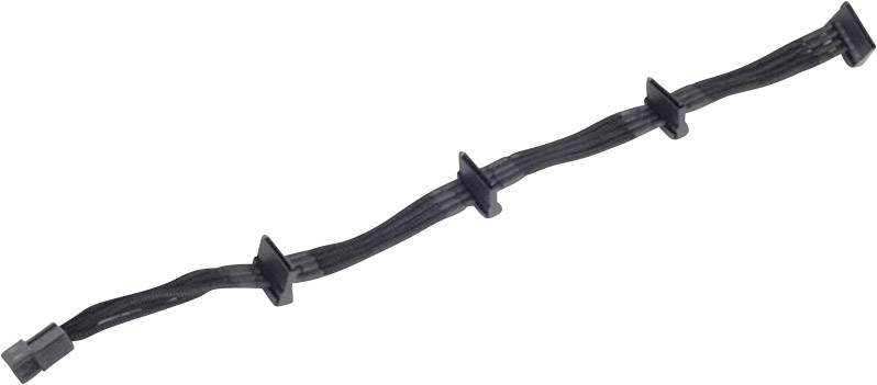 Silverstone Strom Anschlusskabel [1x IDE-Strom-Stecker 4pol. - 4x SATA-Strom-Stecker 15pol.] 30.00 cm Schwarz