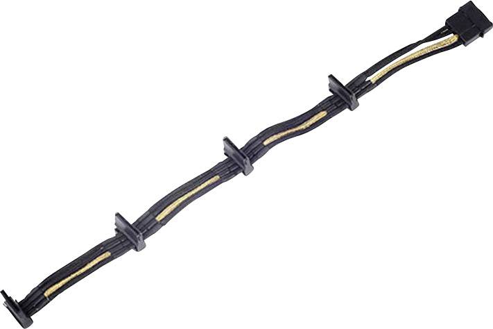 Silverstone Strom Anschlusskabel Schwarz, Gold