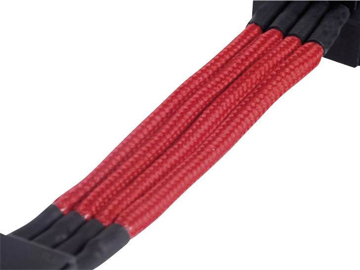Silverstone Strom Anschlusskabel Rot