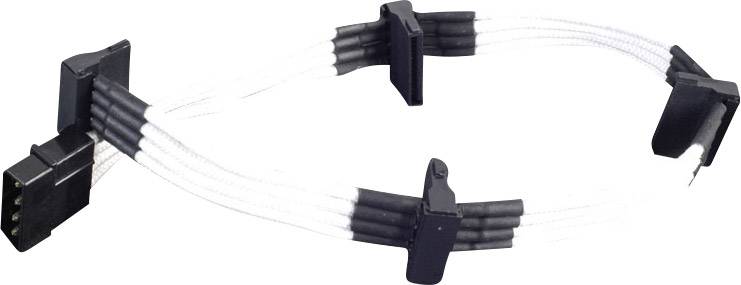 Silverstone Strom Anschlusskabel 30.00 cm Weiß