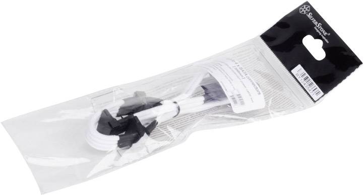 Silverstone Strom Anschlusskabel 30.00 cm Weiß