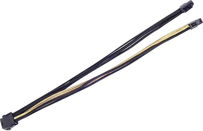 Silverstone Strom Anschlusskabel Schwarz, Gold