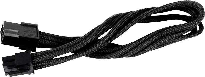 Silverstone Strom Verlängerungskabel Schwarz