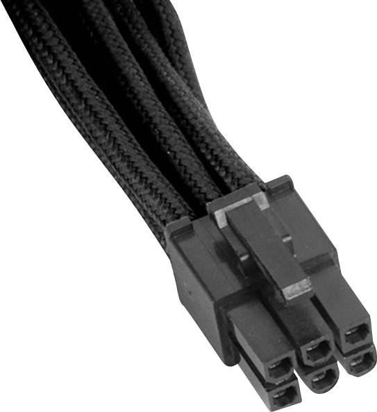 Silverstone Strom Verlängerungskabel Schwarz