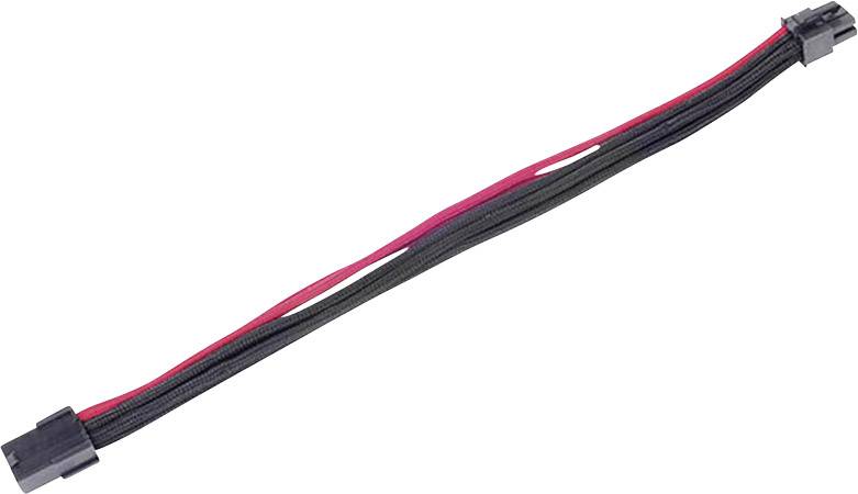 Silverstone Strom Anschlusskabel Schwarz, Rot