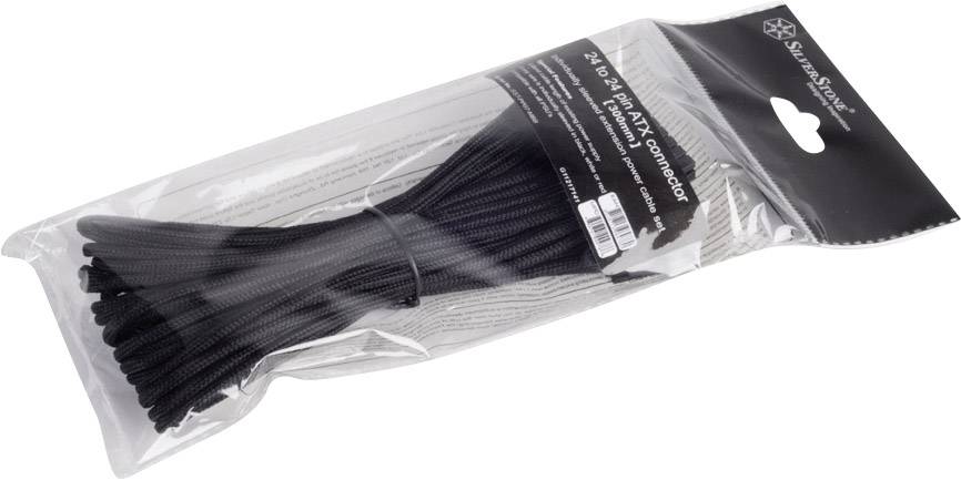 SilverStone SST-PP07-MBB Netzteil Erweiterungskabel 30cm - schwarz