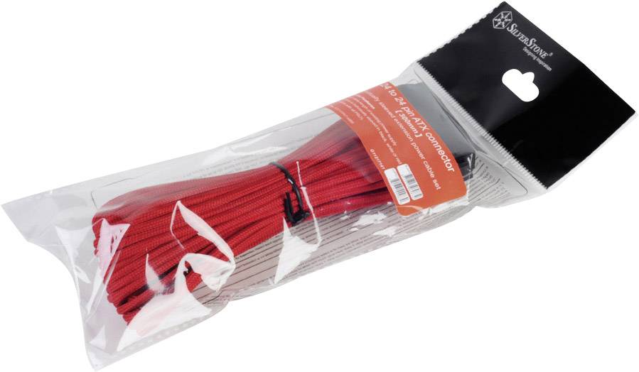 Silverstone Strom Anschlusskabel Rot