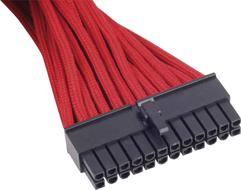 Silverstone Strom Anschlusskabel Rot