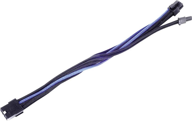 Silverstone Strom Anschlusskabel Schwarz, Blau