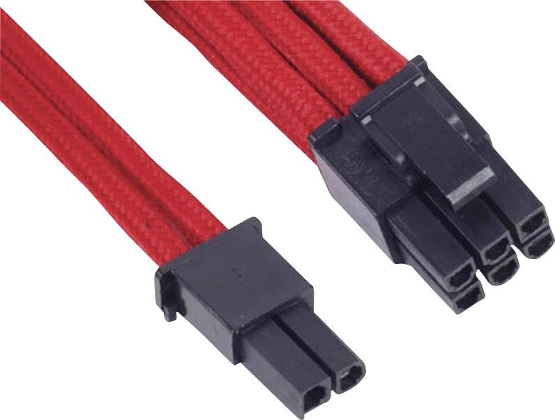 Silverstone Strom Anschlusskabel Rot