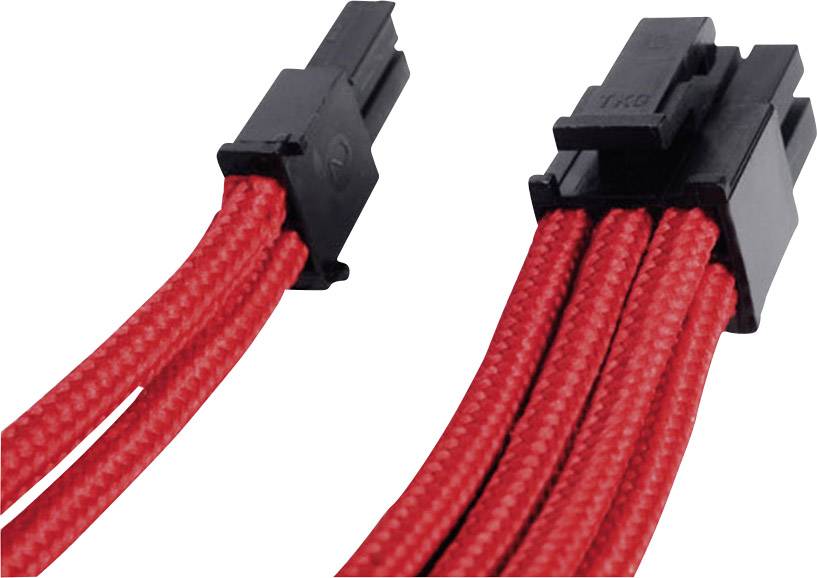 Silverstone Strom Anschlusskabel Rot