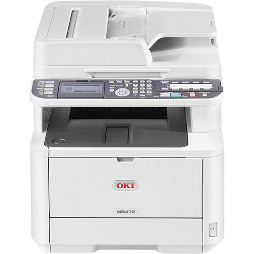 OKI MB472dnw Monolaser-Multifunktionsdrucker A4 Drucker, Scanner, Kopierer, Fax LAN, WLAN, Duplex