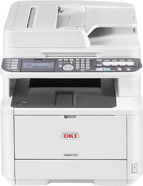OKI MB472dnw Schwarzweiß Laser Multifunktionsdrucker A4 Drucker, Scanner, Kopierer, Fax LAN