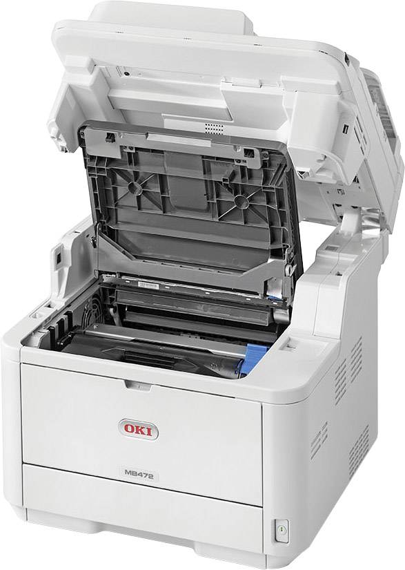 OKI MB472dnw Schwarzweiß Laser Multifunktionsdrucker A4 Drucker, Scanner, Kopierer, Fax LAN, WLAN, Duplex, ADF
