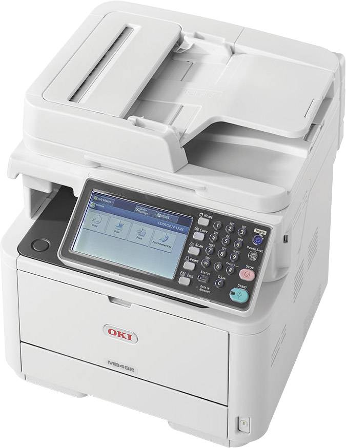 OKI MB492dn Schwarzweiß Laser Multifunktionsdrucker A4 Drucker, Scanner, Kopierer, Fax LAN, Duplex, ADF