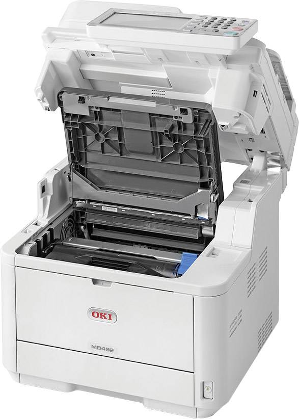 OKI MB492dn Schwarzweiß Laser Multifunktionsdrucker A4 Drucker, Scanner, Kopierer, Fax LAN, Duplex, ADF