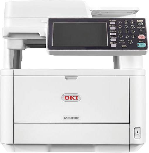 OKI MB492dn Schwarzweiß Laser Multifunktionsdrucker A4 Drucker, Scanner, Kopierer, Fax LAN, Duplex, ADF