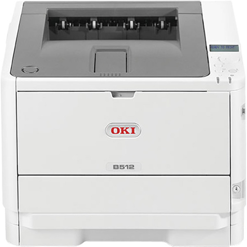 OKI B512dn Schwarzweiß Laser Drucker A4 45 S./min 1200 x 1200 dpi Duplex, LAN