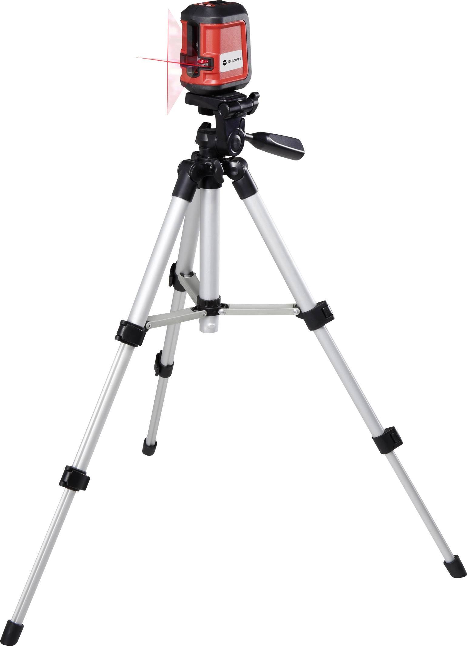 TOOLCRAFT CL8 Kreuzlinienlaser inkl. Stativ, selbstnivellierend Reichweite (max.): 8m