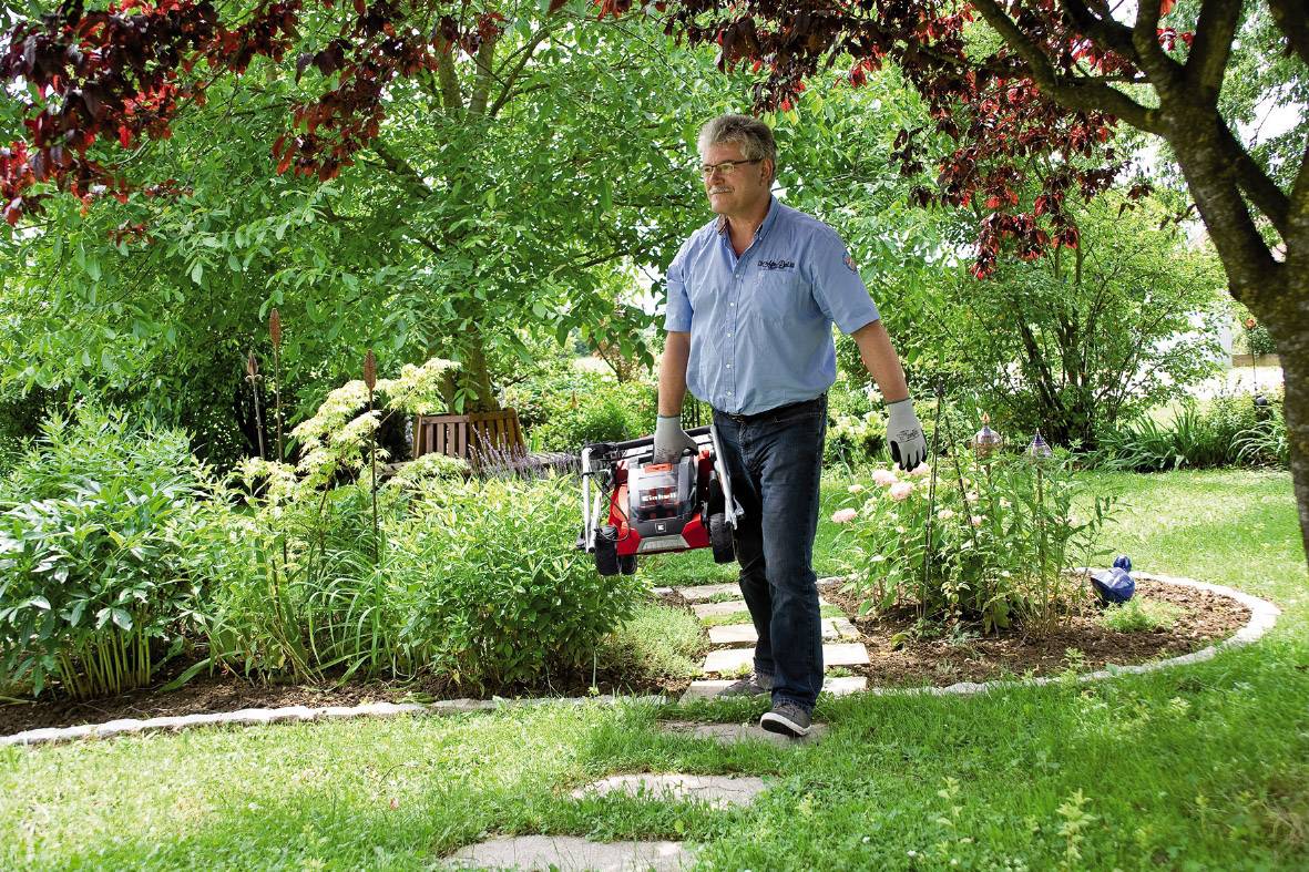 Einhell GE-CM 36 Li Akku Rasenmäher inkl. 2. Akku 18 V Schnittbreite (max.) 36 cm Geeignet für 300 m²