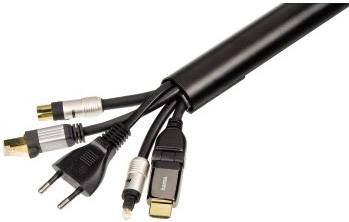 Hama Kabelkanal Aluminium Schwarz starr (L x B x H) 1100 x 33 x 18mm 1 St. 00083170
