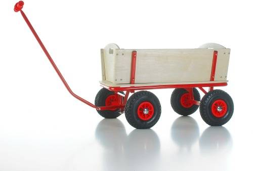 Bollerwagen mit Bremse + PU-Reifen 7017